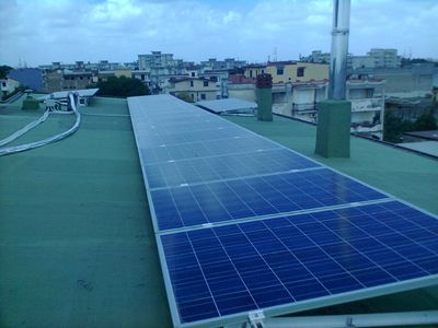 Impianto fotovoltaico con moduli policristallini