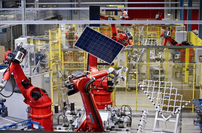 Impianto Automazione industruale per la produzione di moduli fotovoltaici