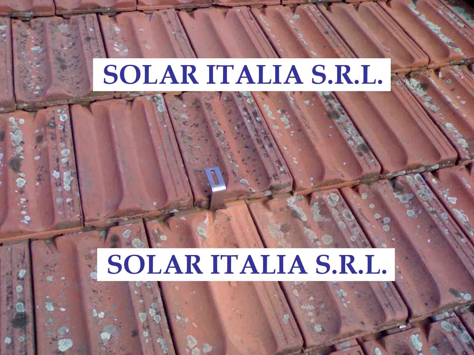 staffa di supporto per tetto a falda in acciaio inox